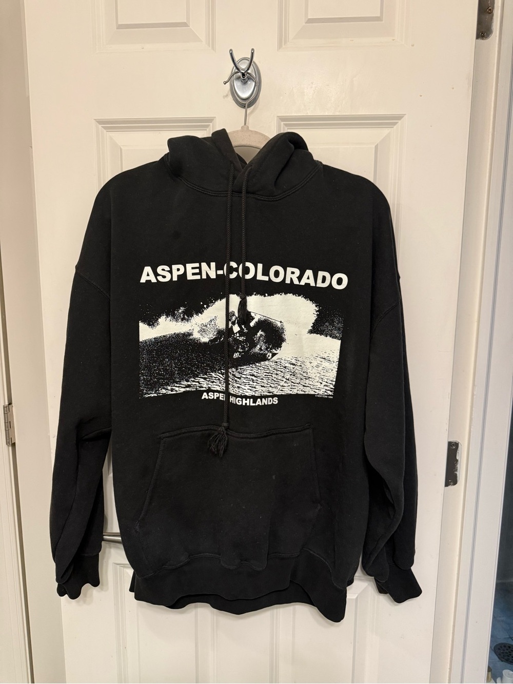 Brandy Melville Black Aspen Colorado Graphic Hoodie